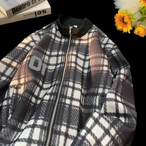 Chaqueta de lana para hombre, abrigo de empalme con cuello levantado holgado, estilo informal de otoño e invierno para hombres y mujeres, Chaqueta estilo motocicleta - Product Image 3