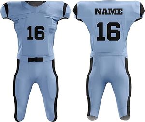 Uniformes de fútbol americano con ajuste personalizado, conjunto de equipo completo de tela transpirable 2025 para marcas y distribuidores de ropa deportiva - Product Image 3