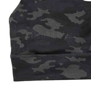 Sujetador deportivo sin tirantes con mangas acanaladas, hecho a medida con MOQ bajo, para mujer, personalizado, 100% poliéster, elástico, para fitness. - Product Image 5