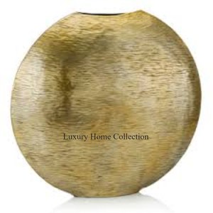 Modern Art & Craft Designer Aluminum <b>Cast</b> Metal White Color <b>Powder</b> Coated With Leaf Design Set of 2 Metal Durable Vase and Pots - Product Image 4