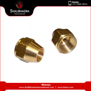 Precio al por mayor, tuerca acampanada de latón chapada en zinc hecha de cobre, hierro, zinc-Proveedor indio empaquetado en bolsa, caja de cartón - Product Image 2