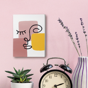 Arte Mural Abstracto Moderno en Concreto – Panel Escultórico Minimalista con Rostro Lineal para Decoración del Hogar - Product Image 2