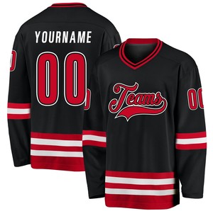 Customizable Unisex Reversible Hockey Jersey Set Heat-Transfer Printed Logo Name Quick Dry Anti-Bacterial Ice Hockey Wear (100% - Product Image 3