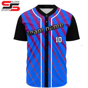 Vente en gros OEM maillot de sport vêtements de baseball personnalisés maillots de baseball vierges de sublimation vêtements de sport chemise de baseball logo personnalisé - Product Image 1