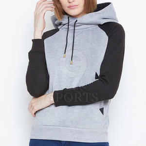 เสื้อฮู้ดลำลองของผู้หญิงแขนยาวมีฮู้ดคอปกด้านหน้าโลโก้ผ้าถักสำหรับสวมใส่แนวสตรีทในฤดูหนาว - Product Image 1