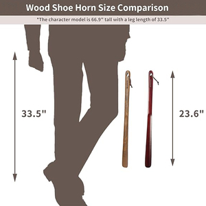 Corne à sabot à long manche pour les personnes âgées-Corne à sabot à long manche pour bottes et chaussures-Corne à sabot en métal longue pour femmes, hommes et enfants - Product Image 3