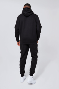 Personalizado de los hombres de peso pesado sólido Casual francés Terry algodón chándal conjunto con pantalones de chándal Sudadera con capucha y Joggers - Product Image 2