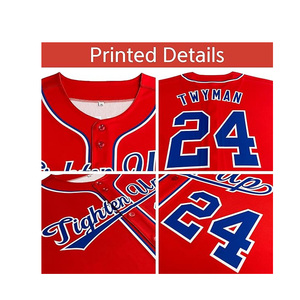 Maillots de baseball en polyester personnalisables par sublimation pour jeunes et adultes, offrant des options de tailles, des couleurs et des emballages personnalisés - Product Image 6