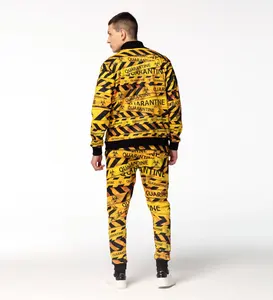 ชุดวอร์มลำลองพิมพ์ลายซับลิเมชั่นสำหรับฤดูหนาว โรงงานรับผลิตแบบ OEM เสื้อผ้าแฟชั่นสั่งทำ แบรนด์ส่วนตัว วัสดุนุ่ม แห้งเร็ว ผู้จัดจำหน่ายชุดออกกำลังกาย - Product Image 2