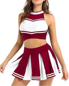 Nouveautés 2024 Arrivées tendance Uniformes de cheerleading pour femmes adultes Shorts Strass Imprimés par transfert thermique 100% Service OEM - Product Image 6