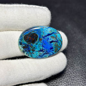 Shattuckite ธรรมชาติอัญมณี Cabochon หลวมสวยงามอินเทรนด์ทำหิน OEM เป็นมิตรส่งออกคุณภาพ - Product Image 4
