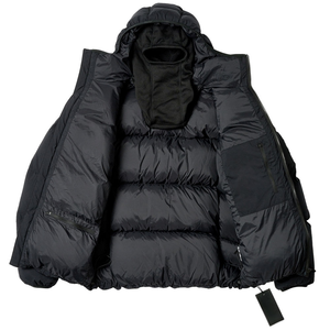 Blouson matelassé léger avec cagoule intégrale, résistant à l'eau, fermeture éclair, personnalisation de la marque, vêtements d'hiver pour hommes, OEM - Product Image 2