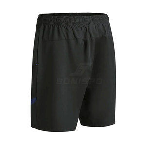 Meilleur prix Short de gym décontracté avec élastique taille moyenne Design de couleur unie durable Short de fitness respirant et écologique à porter facilement - Product Image 6