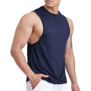 Camiseta Deportiva de Compresión Ajustada de Spandex/Nylon para Hombre, Camiseta sin Mangas Elástica de Alta Calidad para Yoga - Product Image 4