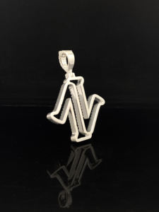 Colgante de Acero Inoxidable Estilo Rapero Hip Hop Personalizado con Circonitas y Diamantes - Product Image 5