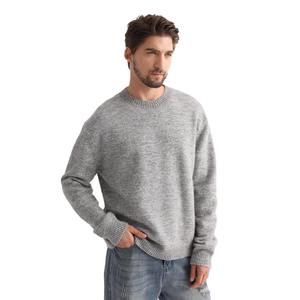 Pull en laine/cachemire pour homme avec logo personnalisé, respirant, logo sur le devant, manches longues, tricot de haute qualité, anti-boulochage, 320g - Product Image 5