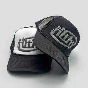 Nouveaux chapeaux de Baseball de bloc de couleur unisexe casquettes de camionneur en maille polyvalentes respirantes avec des lettres sales - Product Image 2