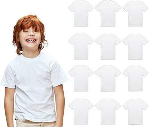 Camisetas de algodón para niños a granel, camisetas unisex para niños al por mayor, paquetes de camisetas ligeras para niños, niñas, hombres, estampado informal frontal - Product Image 2