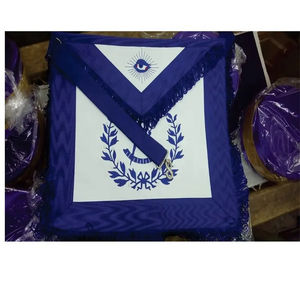 Delantales masónicos hechos a mano Delantal de masón de alta calidad Delantales de cuero Ceremonial Regalia para Lodge y Master Mason - Product Image 3