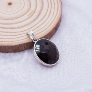 Wholesale Natural Smoky Quartz Gemstone <b>Pendant</b> for Women Handmade 925 <b>Solid</b> Sterling Silver <b>Gold</b> Plating Oval Shape Jewelry - Product Image 1