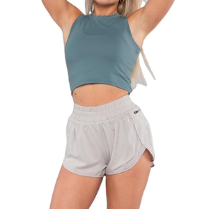 กางเกงขาสั้นผ้าคอตตอนขนาดใหญ่พิเศษสำหรับผู้หญิงกางเกงโยคะผ้ายืดสีลูกกวาดเอวสูงออกแบบได้ตามต้องการ - Product Image 6