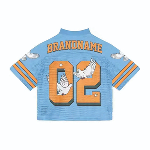 2025 été dernière conception hommes Sublimation maille Boxy Football Jersey 220gsm 100% Polyester Football chemises Football Football Jersey - Product Image 6