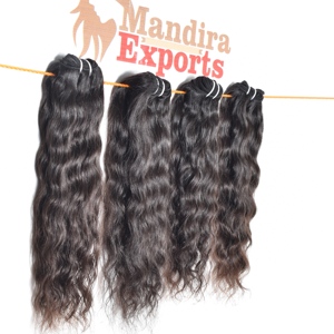 Extensions de cheveux humains à cuticule alignée temple vietnamien Fournisseur de boules noires ondulées vierges non traitées - Product Image 5