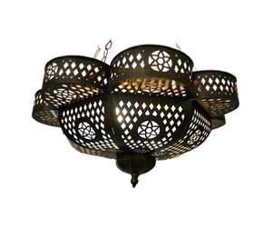 Lot de trois tailles différentes de lanterne à bougie en métal couleur or avec cheminée en verre au prix le plus bas - Product Image 4