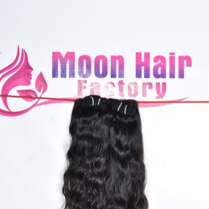 Lot de cheveux humains indiens vierges non traités, cuticules alignées, bruts, ondulés naturels, à simple ou double trame, pour la vente - Product Image 2