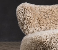 Canapé moderne pour salon, ensemble de meubles en tissu, fauteuil de détente pour la maison, chaise en fourrure pour le salon