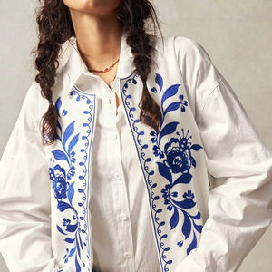 Chaqueta de chaleco encogimiento de hombros sin mangas bordada-Camisa de encogimiento de hombros al por mayor-Chalecos de encogimiento de hombros bordados de moda para mujer - Product Image 1