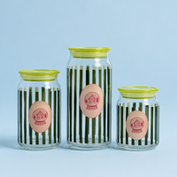 Gobelet en verre en forme de canette de bière avec couvercle, imprimé sur mesure OEM, rayures vertes, pour l'hiver, pour la maison ou la cabane
