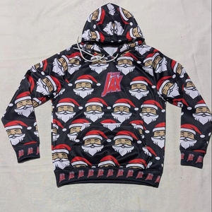 Sweat à capuche zippé intégral pour homme, style hip-hop, patchwork uni, double capuche, en molleton de coton 3D, style gothique, vente en gros - Product Image 1