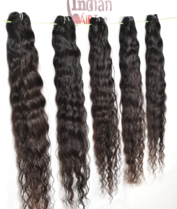 Nouvelles extensions de cheveux humains vietnamiens ondulés, vierges, non traités, double trame, naturels, en vente - Product Image 5