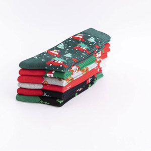 Classic Ribbed Design Casual Daily Wear <b>Socks</b> Warm And Cozy Thermal Fuzzy Winter <b>Socks</b> - Product Image 3