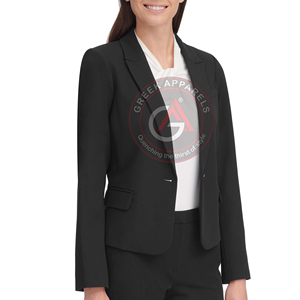Couleur noire femmes Blazer manteaux d'hiver Slim Fit Blazer confortable dames manteau impression personnalisée meilleure vente Blazer - Product Image 3