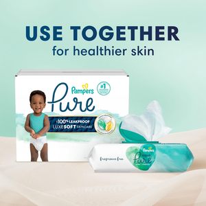 Pañales Desechables Pure Protection para Bebé, Talla 1 (7-8 kg), 82 Unidades, Prevención de Fugas 3D, Suaves, Transpirables, Absorbentes, Bordados - Product Image 6