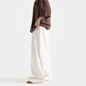 กางเกงเอวสูงสำหรับผู้หญิงกางเกงเอวสูงแบบลำลองทรงหลวมขนาดใหญ่พิเศษ - Product Image 3