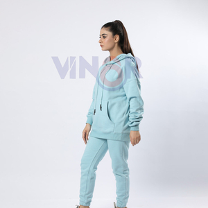 Ensemble de survêtement d'hiver grande taille pour femmes respirant coton Polyester séchage rapide caractéristique imprimé Technics pantalon Style 2025 - Product Image 3