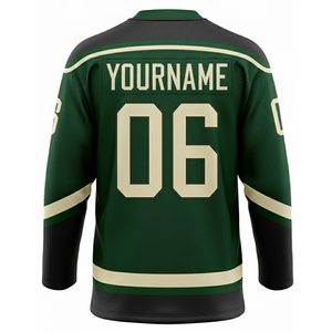 Camiseta de Hockey sobre Hielo de Malla Transpirable con Logotipo Bordado Personalizado al por Mayor de Fábrica, Diseño de Sublimación 100% Poliéster para Equipos y Clubes de Hockey - Product Image 6