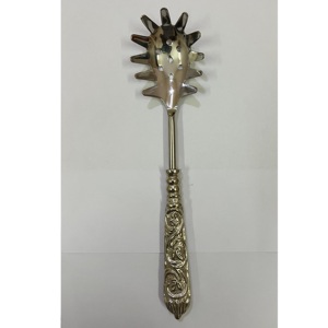New Luxury metal pasta server with mother of pearl <b>mosaic</b> handle stylish spaghetti spoon elegant cutlery for party serving tools - Product Image 3