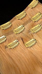 Extensiones de cabello humano 613 Rubio, cabello Natural ondulado con Clip, calidad superior, envío por FedEx, 100g - Product Image 2