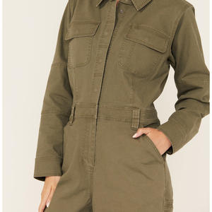 Overoles de trabajo personalizados para mujer con opciones de logotipo Overoles protectores de cuerpo completo diseñados para uso industrial y de construcción - Product Image 4