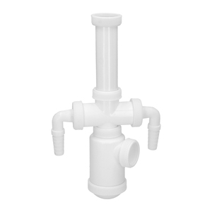 Sifone Estensibile per Bottiglia 1 1/2" Uscita O/ 40mm 2 Prese per Lavatrice - Product Image 1