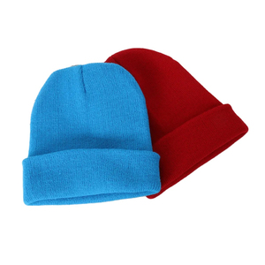 Gorro de Punto Unisex de Color Sólido, 100% Acrílico, Casual de Invierno para Adultos, Rojo, Beige, Negro, Producción Harry Johnson 2026 - Product Image 3