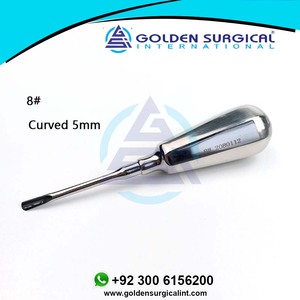 Lift de Luxación Dental, Elevador de Raíz Curvo, Micro Instrumentos Dentiton Semimínimamente Invasivos, Destornillador Quirúrgico Sin Revestimiento - Product Image 6