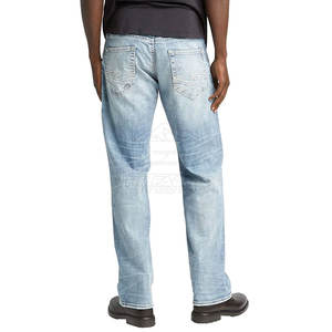 Pantalones Vaqueros Modernos y Elegantes para Hombre, Corte Ajustado, Tela Elástica, Estilo Entallado, Movimiento Cómodo, Ideal para Ropa Casual de Calle - Product Image 4