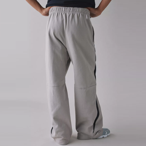 Pantalon de survêtement ample pour homme, 100% coton, décontracté, surdimensionné, pantalon cargo parachute, taille haute élastique, fermeture - Service OEM - Product Image 4