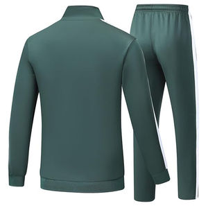 Conjunto Deportivo de 2 Piezas para Hombre, Estampado Sólido, Transpirable, Cortavientos, con Cordón Ajustable en la Cintura, para Correr - Product Image 3