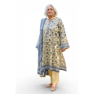 Conjunto de Traje de 3 Piezas Estampado para Mujer con Dupatta, Modelo CL-62104B - Product Image 4